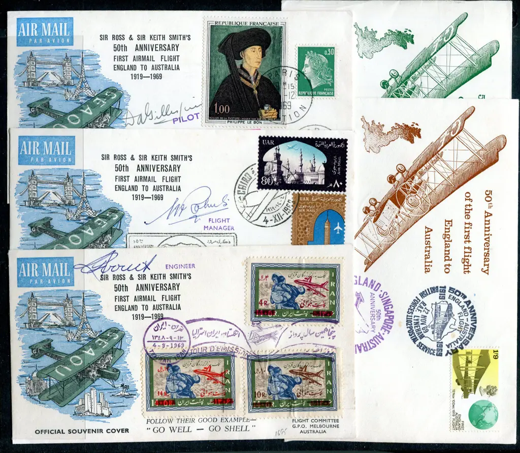 1969 (1st Dec) 50th Anniv of first flight England ... Image 1++