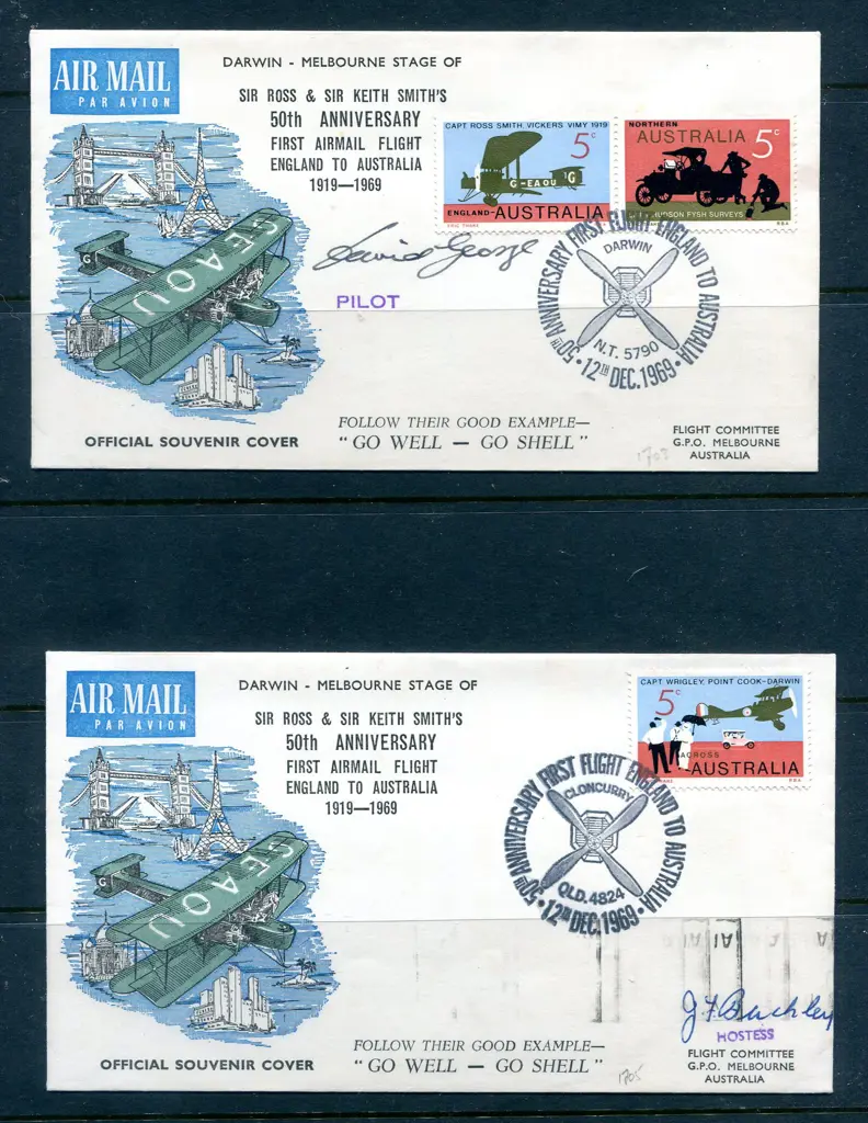 1969 (1st Dec) 50th Anniv of first flight England ... Image 1++