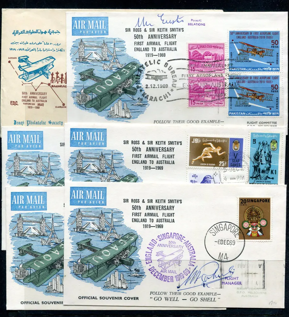 1969 (1st Dec) 50th Anniv of first flight England ... Image 1++