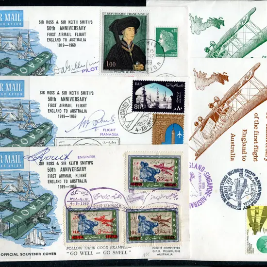 1969 (1st Dec) 50th Anniv of first flight England ...
