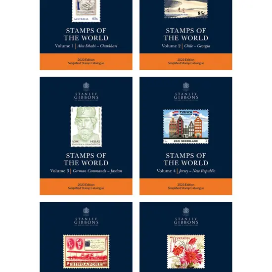 2023 Stanley Gibbons Stamps of the World in 6 vols ...