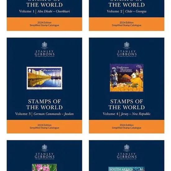 2024 Stanley Gibbons Stamps of the World in 6 vols ...