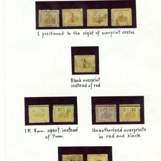 Forgeries Overprints with genuine issues but ...