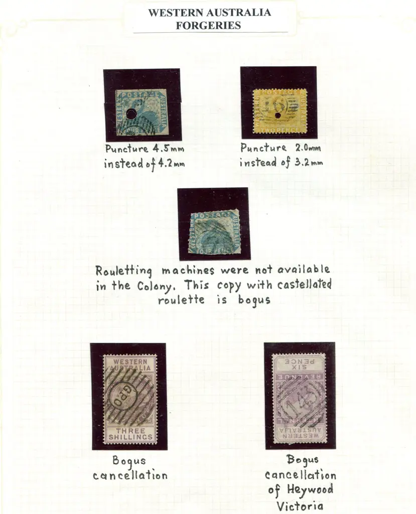 Forgeries Panelli forgeries plus a page of bogus ... Image 1++