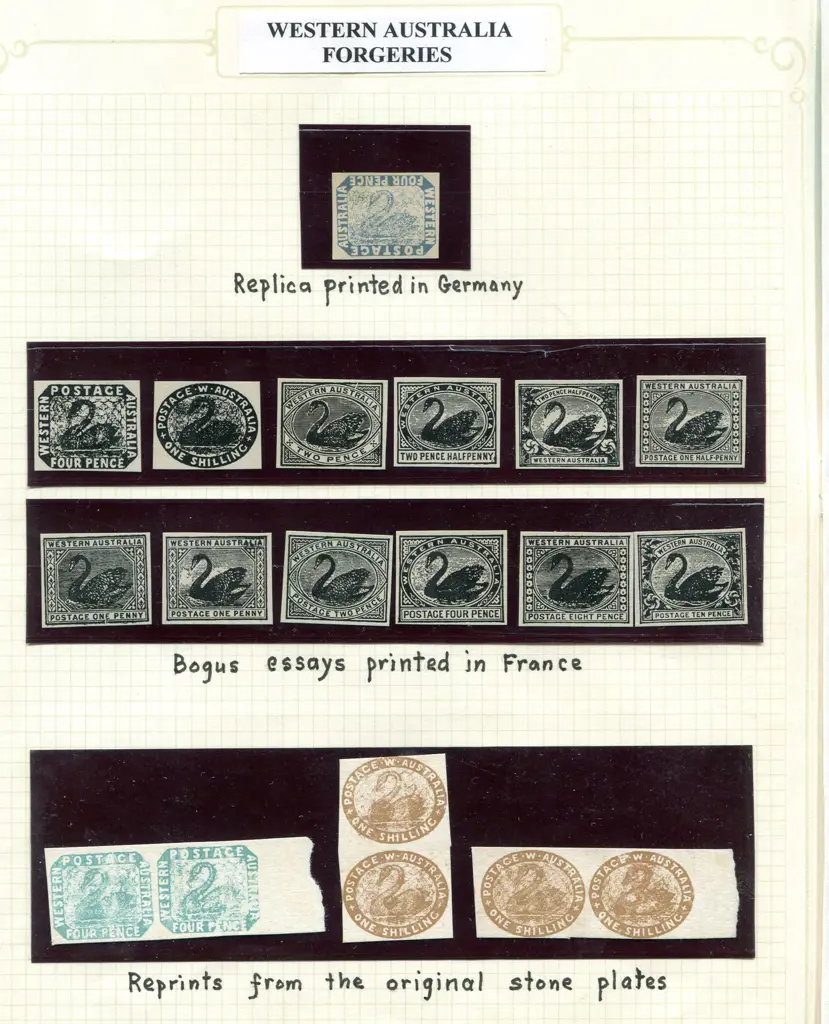 Forgeries Panelli forgeries plus a page of bogus ... Image 1++