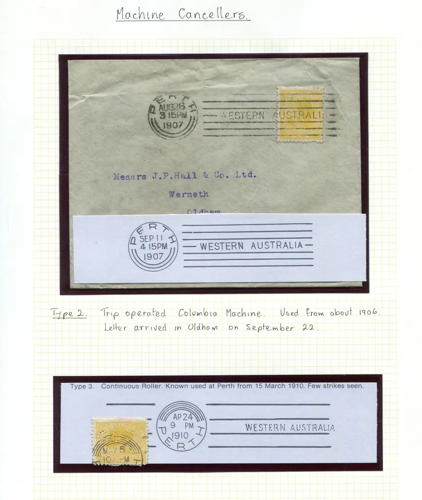Machine Cancels 1904-1920 with 5 examples ... Image 1++