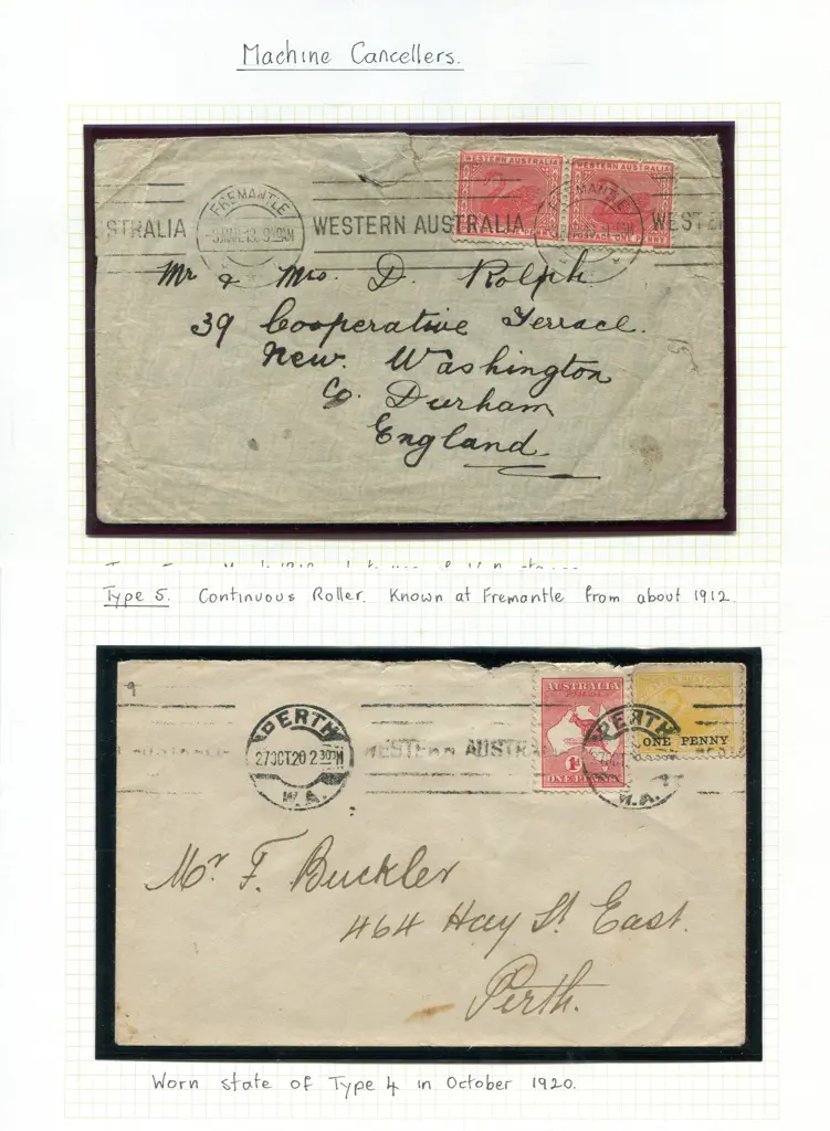 Machine Cancels 1904-1920 with 5 examples ... Image 1++