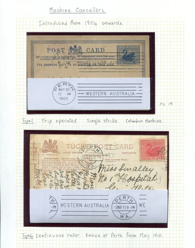 Machine Cancels 1904-1920 with 5 examples ... Image 1++