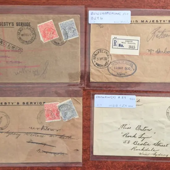 Postal History 1929-1998 range of covers ...