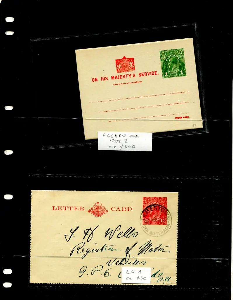 Postal Stationery - Lettercards 1911-1935 ... Image 1++