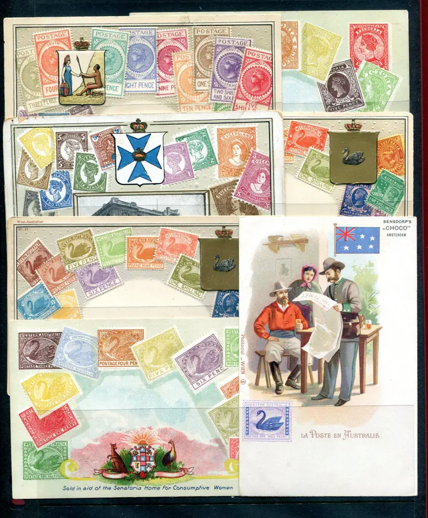 Postal Stationery Mint & used postcards with 3 ... Image 1++