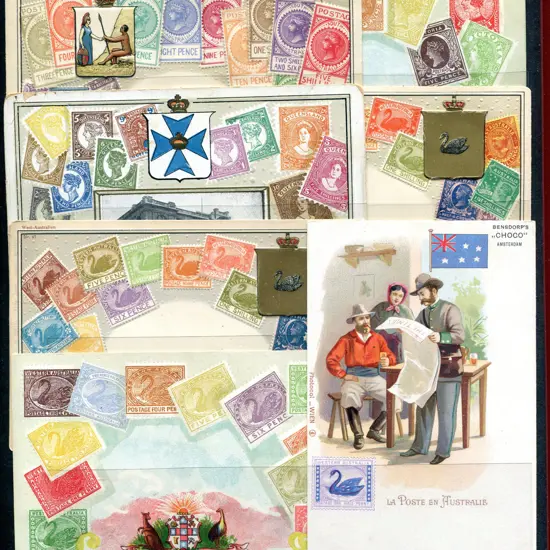 Postal Stationery Mint & used postcards with 3 ...