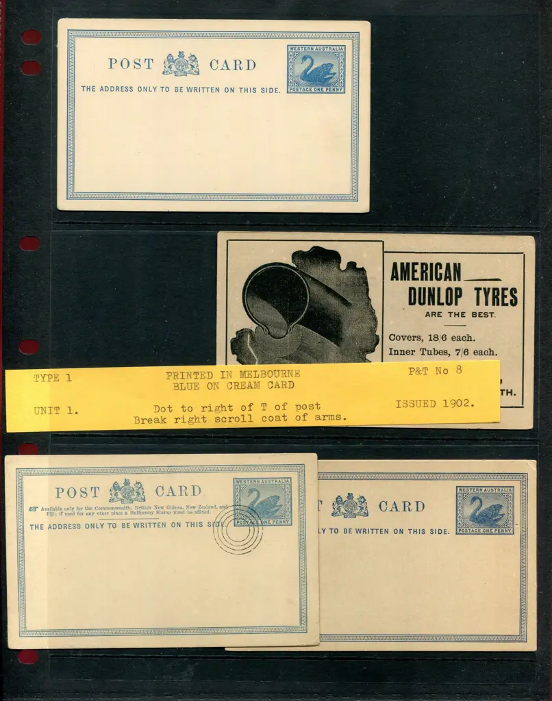 Post Cards 1d blue PC 2 1d blue on thick stock ... Image 1++