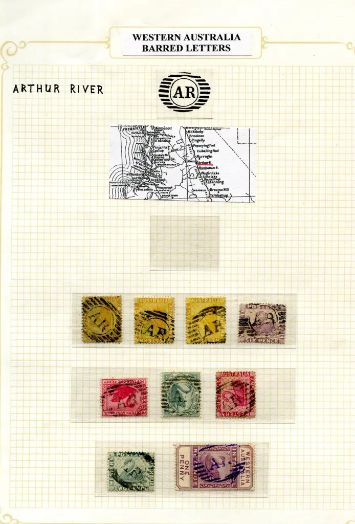 Postmarks 11 Bar numeral collection comprising ... Image 1++
