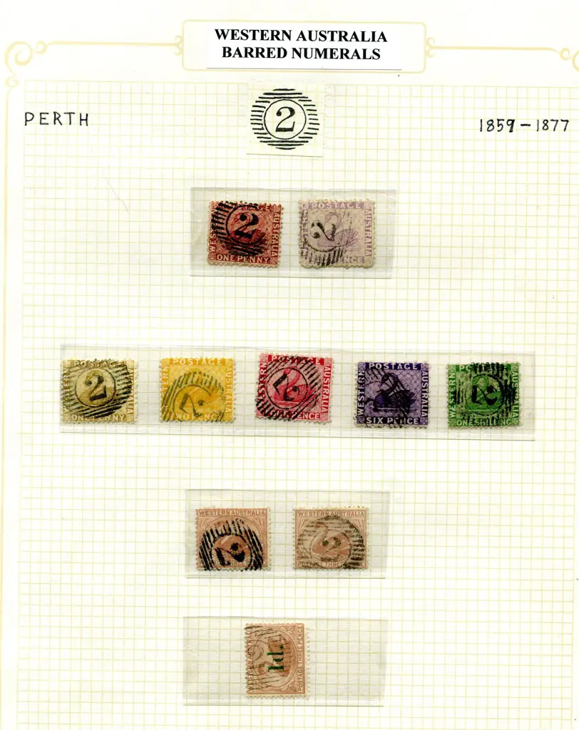 Postmarks 15 Bar Numeral "2" range on written up ... Image 1++