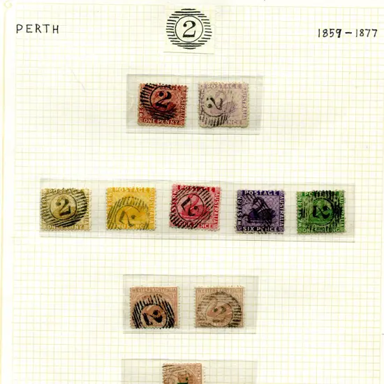 Postmarks 15 Bar Numeral "2" range on written up ...