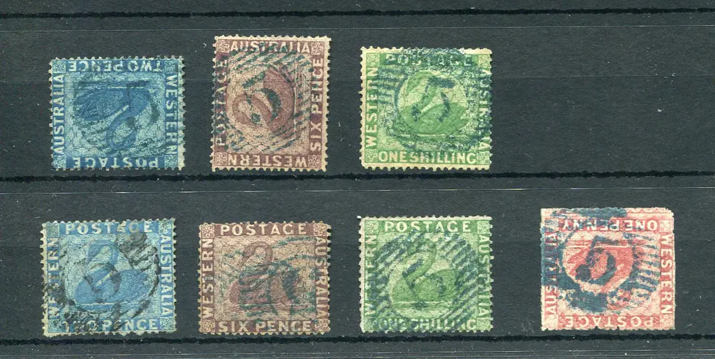 Postmarks 15 Bar Numeral cancels on 1861 issues ... Image 1++