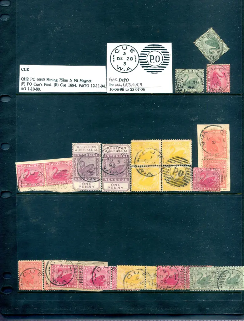 Postmarks Cue range of approx. 100 stamps plus ... Image 1++