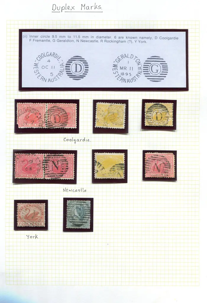 Postmarks Duplex range on 7 pages for locations ... Image 1++