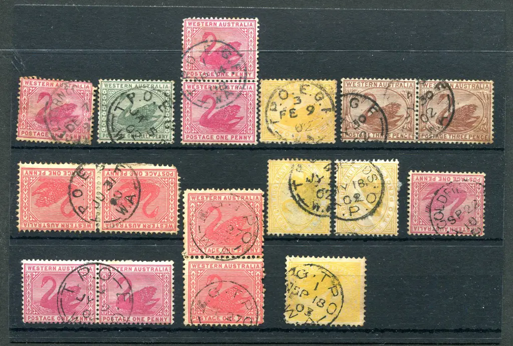 Postmarks Goldfields TPO's selection noting EG 2 ... Image 1++