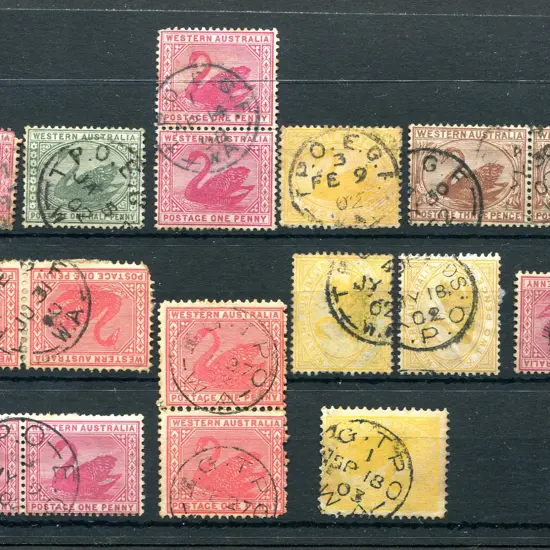 Postmarks Goldfields TPO's selection noting EG 2 ...