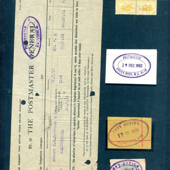Postmarks ORS types incl 1890 Telegraph Office ...