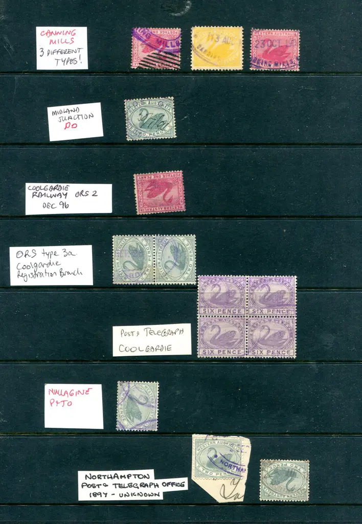 Postmarks Range incl A21, A29, Savings Bank, ORS ... Image 1++