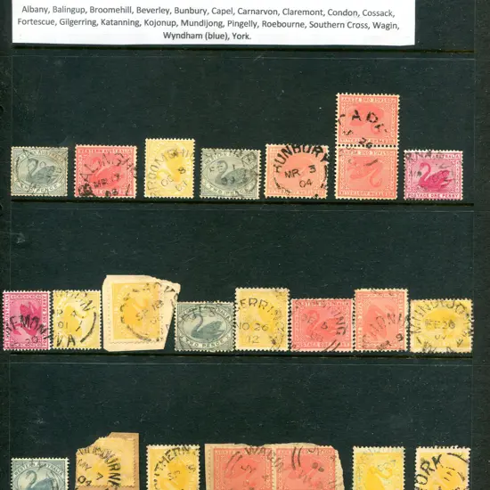 Postmarks Type 2 selection from various towns incl ...
