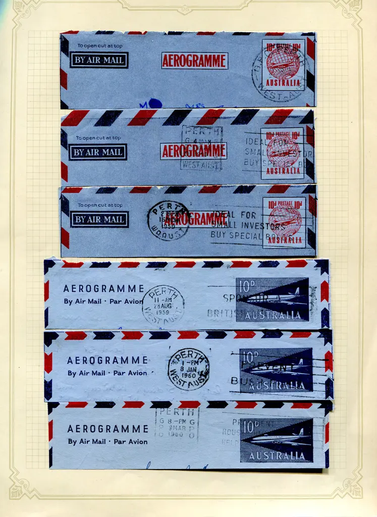 Postmarks 1905-1960's Perth slogan machine cancels ... Image 1++