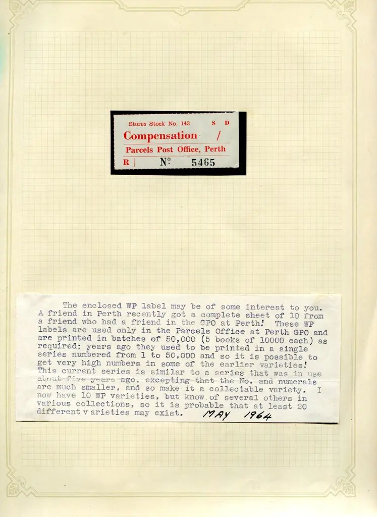 Postmarks 1905-1960's Perth slogan machine cancels ... Image 1++