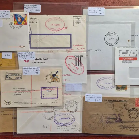 Postmarks 1940's-2000's various covers with WA ...
