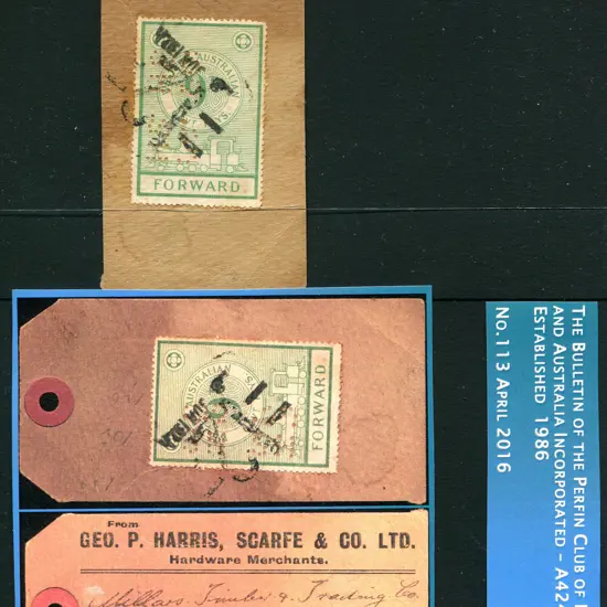 Private Perfins - Railway Stamps "HS/&CO" 2 full ...