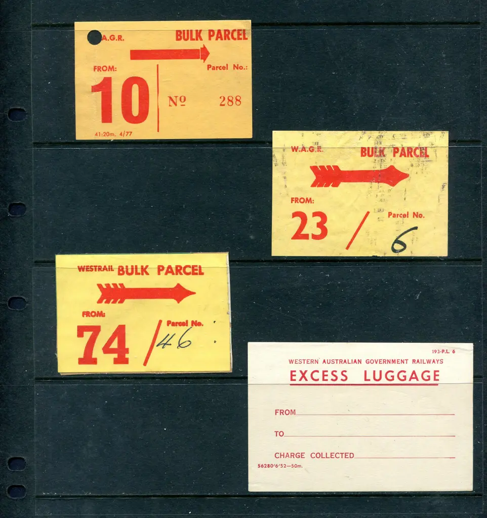Railway Stamps Pre-decimal Parcel Type 1 with ¼d ... Image 1++
