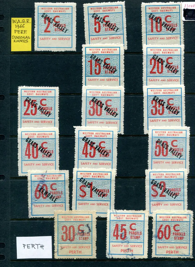 Railway Stamps 1966 decimal issues with diagonal ... Image 1++