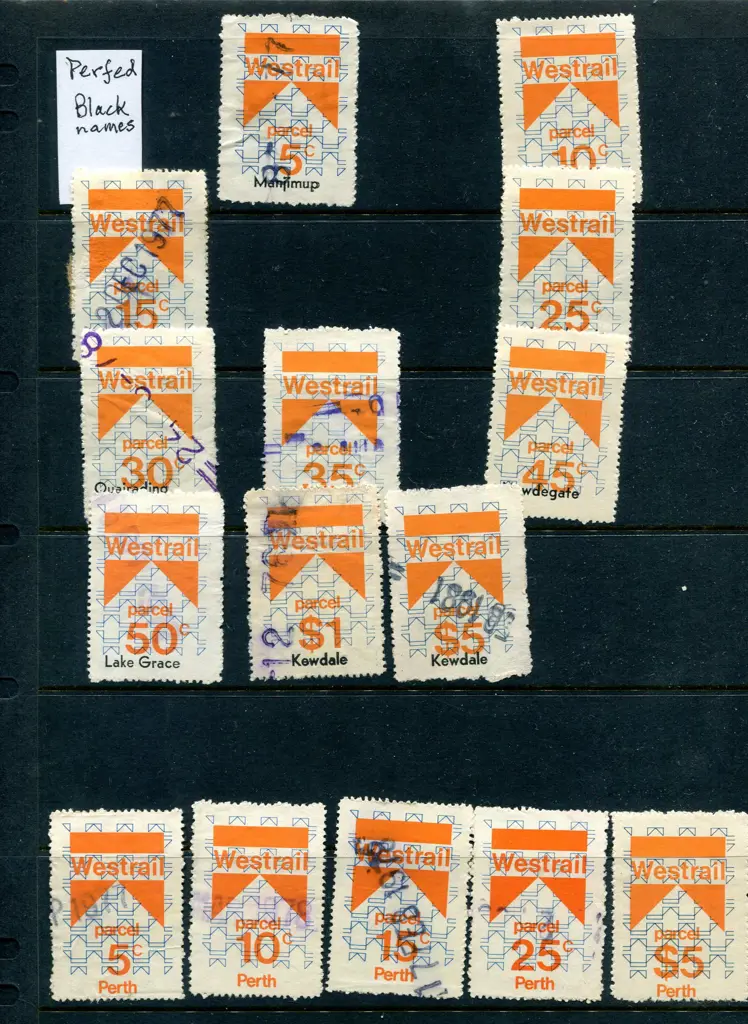 Railway Stamps 1966 decimal issues with diagonal ... Image 1++