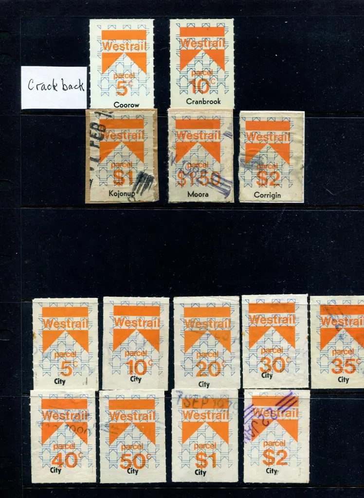 Railway Stamps 1966 decimal issues with diagonal ... Image 1++