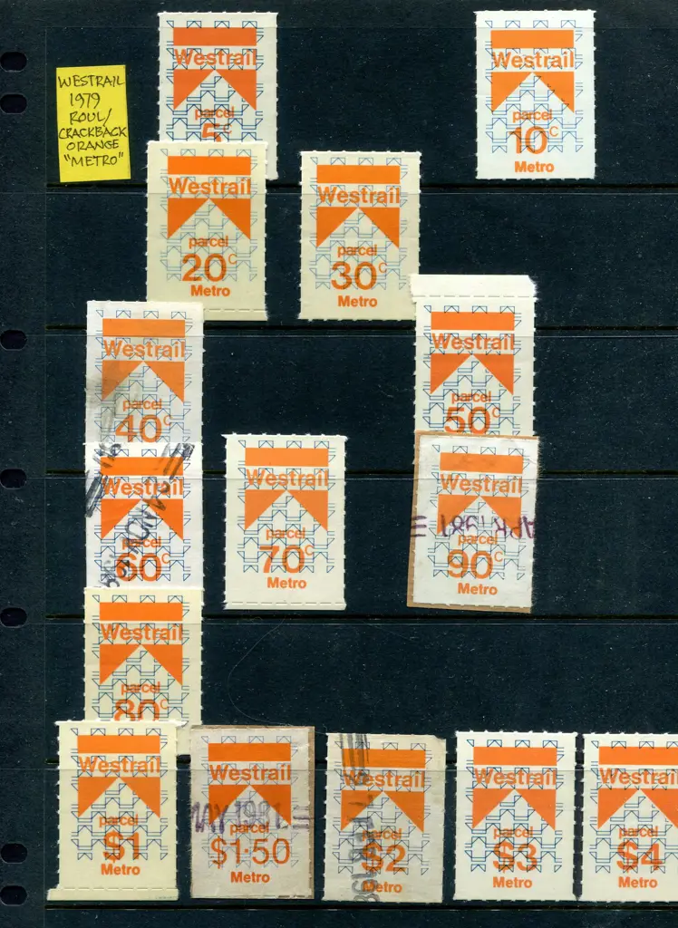 Railway Stamps 1966 decimal issues with diagonal ... Image 1++