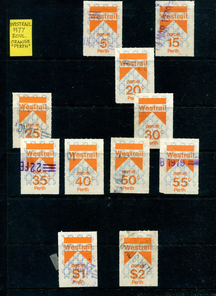 Railway Stamps 1966 decimal issues with diagonal ... Image 1++