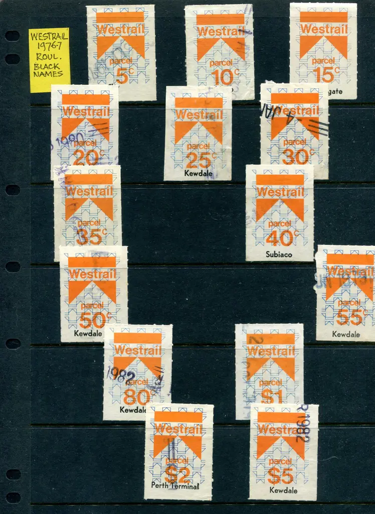 Railway Stamps 1966 decimal issues with diagonal ... Image 1++