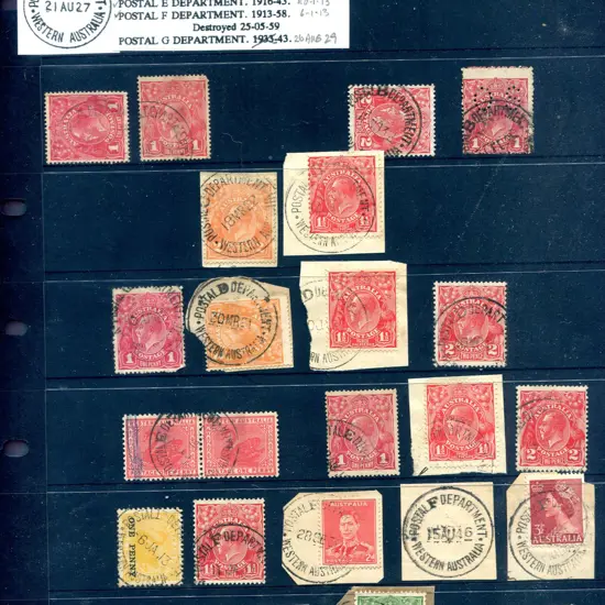Relief Postmarks Small collection of scarce & rare ...