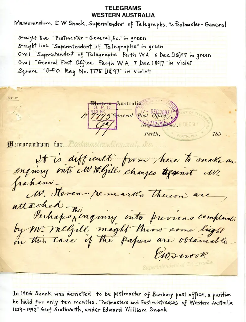 Telegrams 1897-1909 selection each with oval ... Image 1++