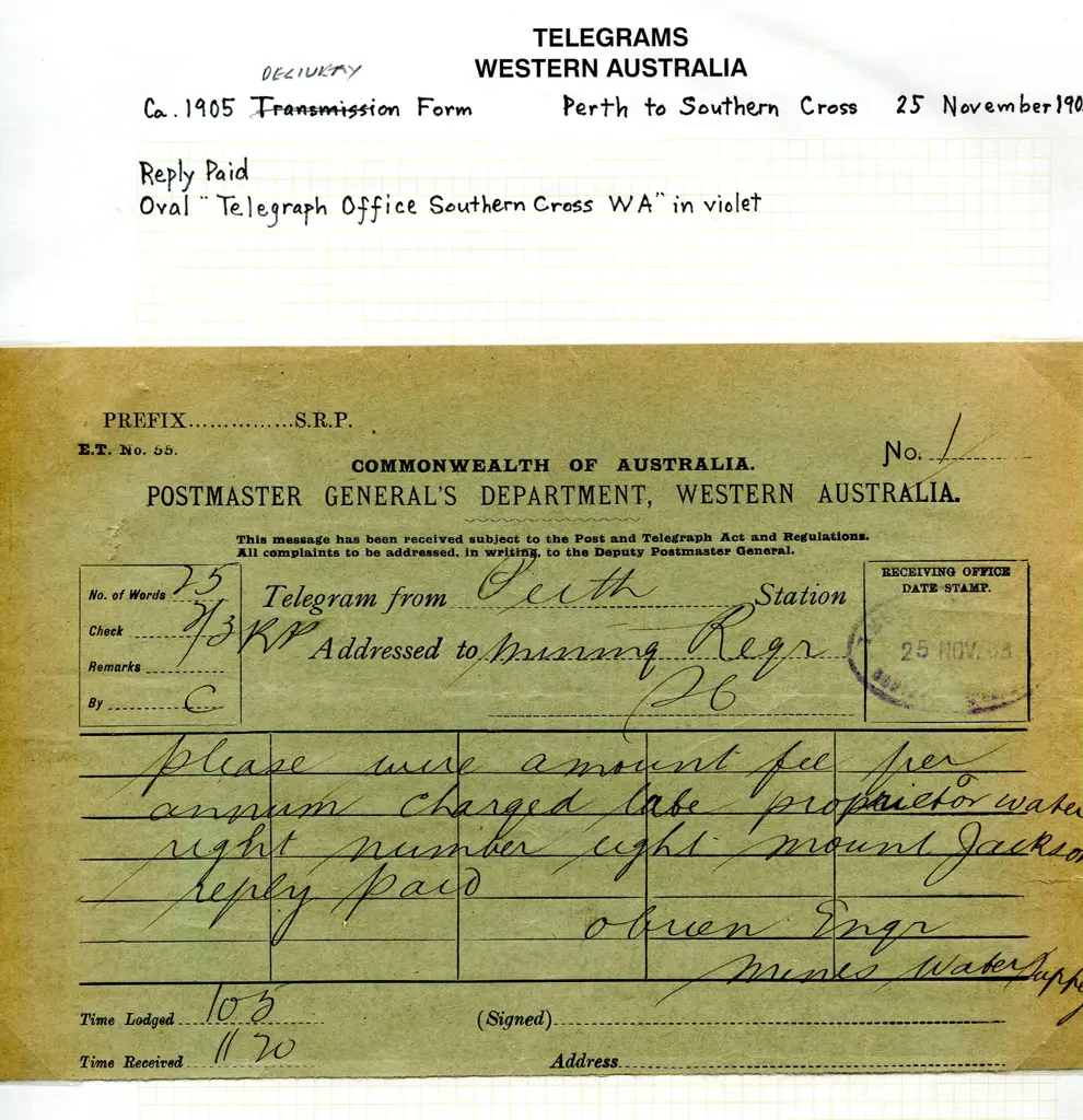 Telegrams 1897-1909 selection each with oval ... Image 1++