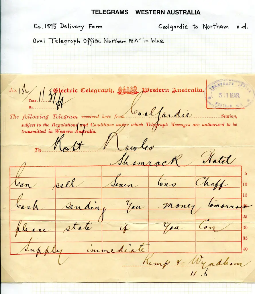 Telegrams 1897-1909 selection each with oval ... Image 1++