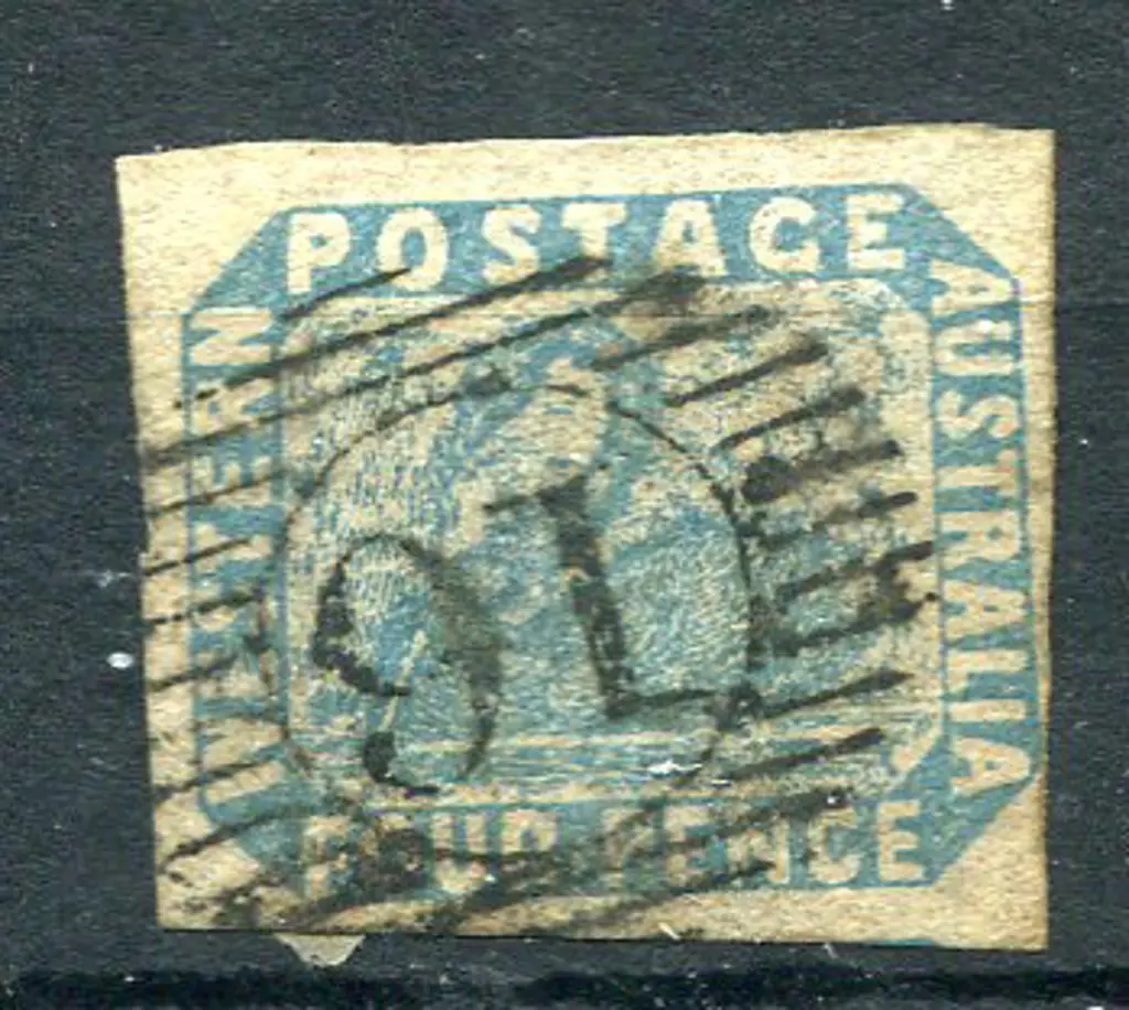 1854 3d pale blue with 4 generous margins. F/U by ... Image 1++