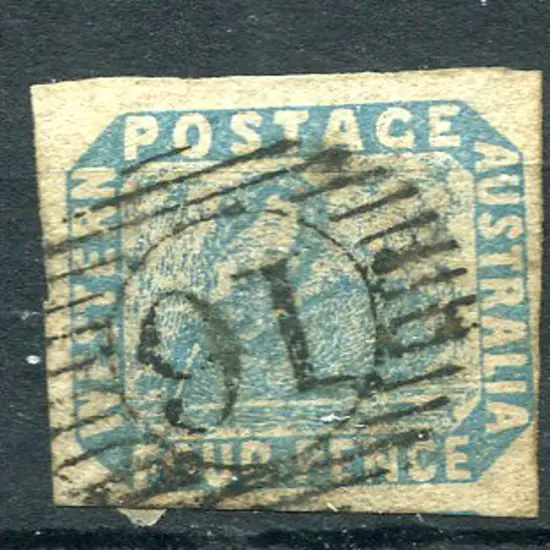 1854 3d pale blue with 4 generous margins. F/U by ...