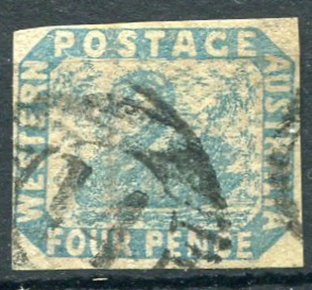 1854 4d pale blue with 4 clear margins. Good to ... Image 1++