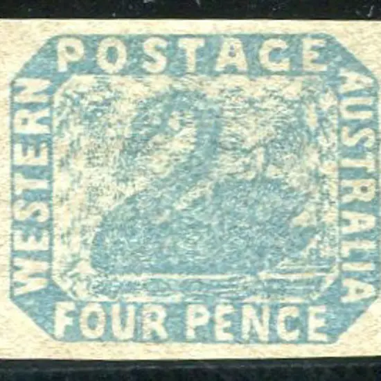 1854 4d pale blue with 4 clear even margins. MNG ...