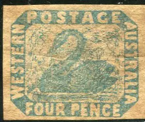 1854 4d pale blue with 4 clear to large margins ... Image 1++