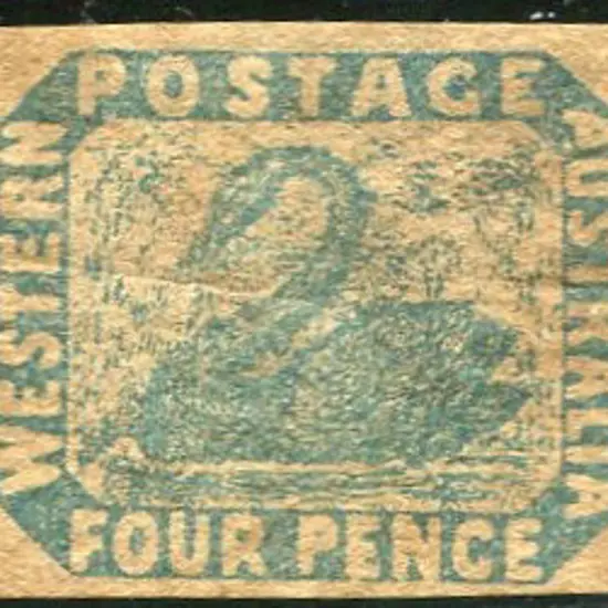 1854 4d pale blue with 4 clear to large margins ...