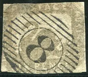 1859 6d grey-black with 1½ margins fine used with ... Image 1++